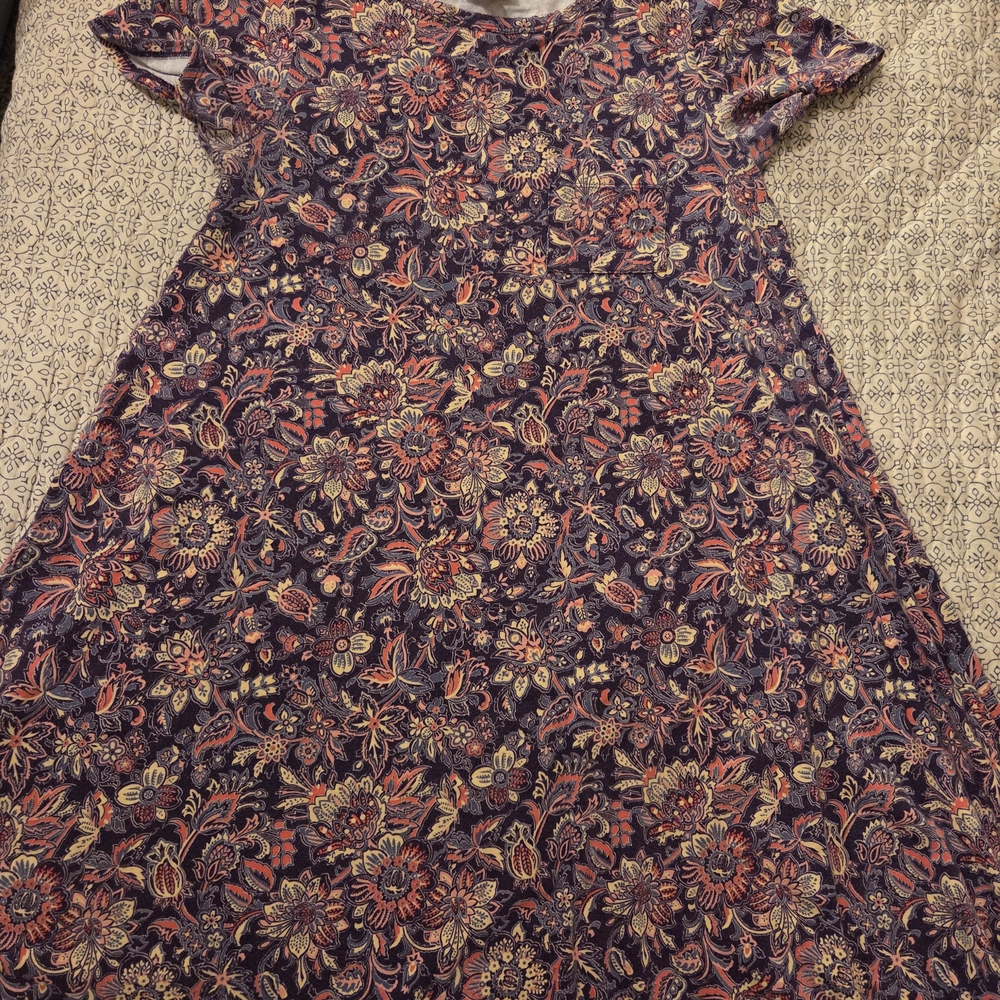 Floral Kids Dress - Purple and Pink